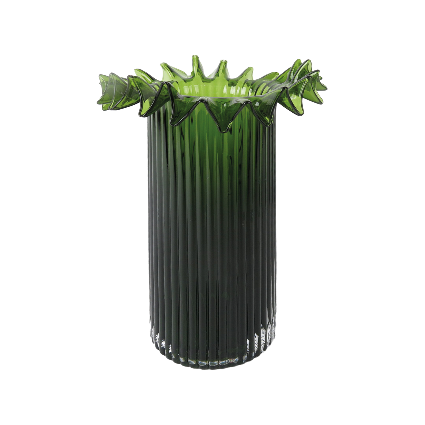 Froufrou Glass Vase - Green