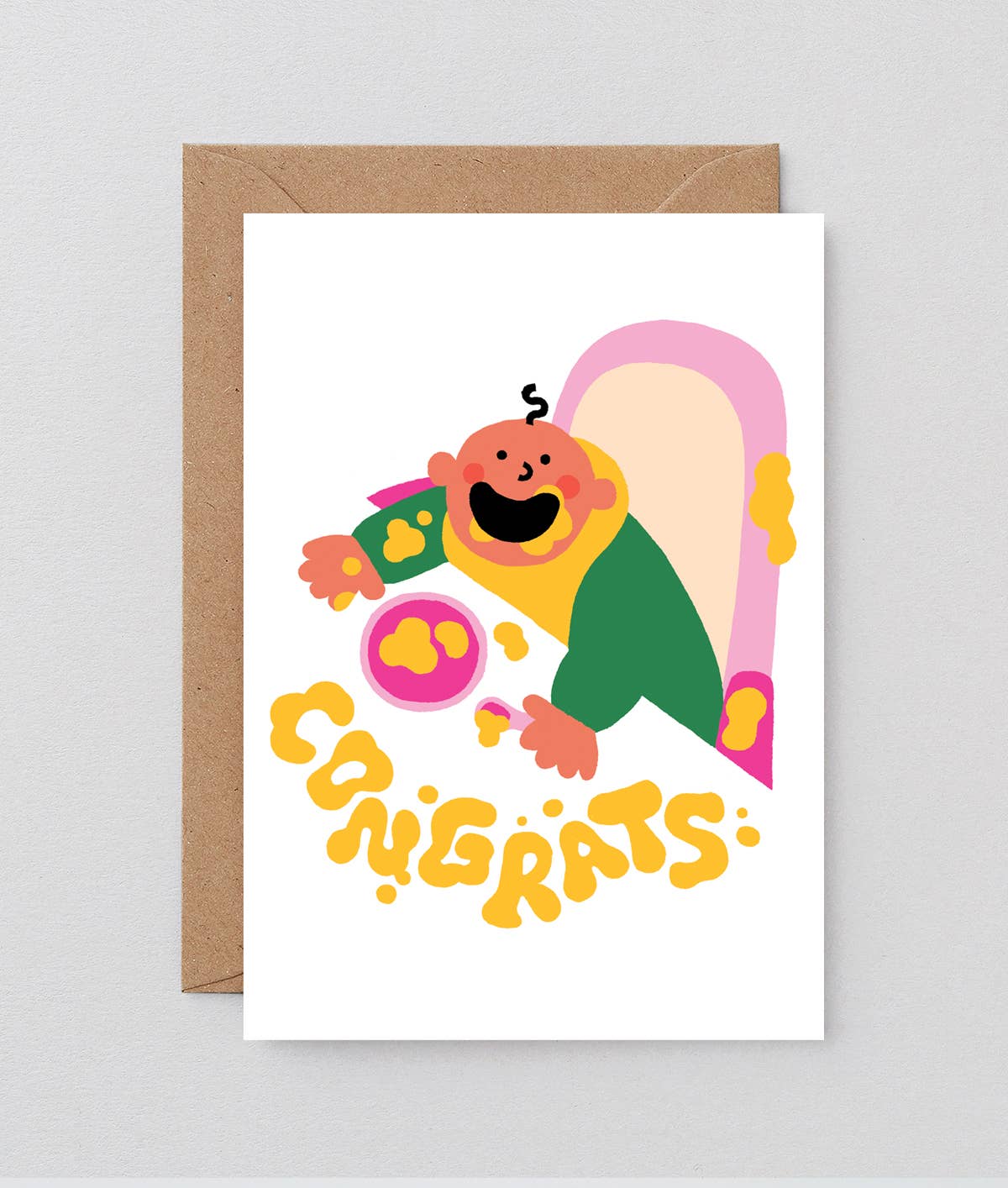 Congrats Baby Food Greetings Card