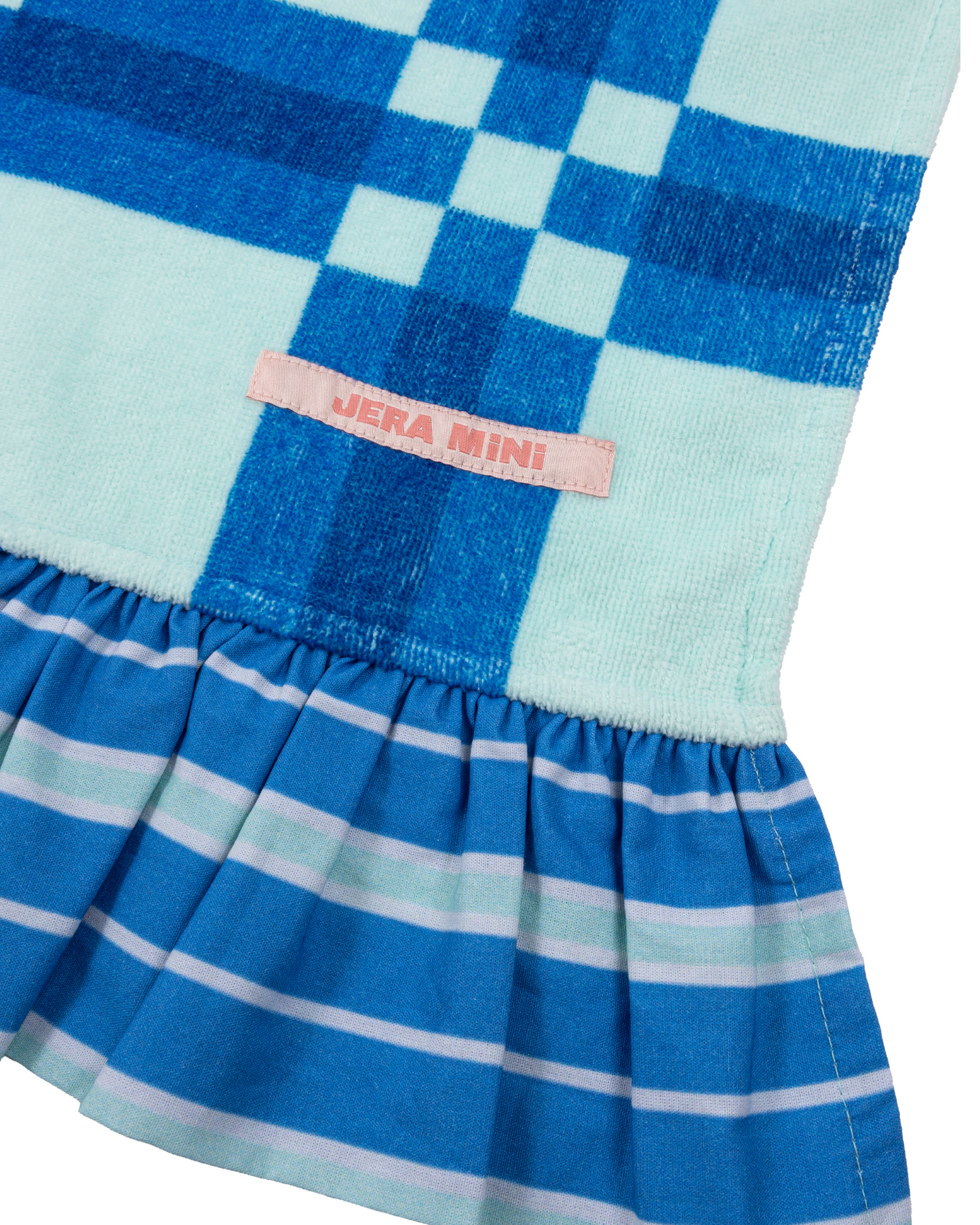 Ocean Blue Squares Beach Towel