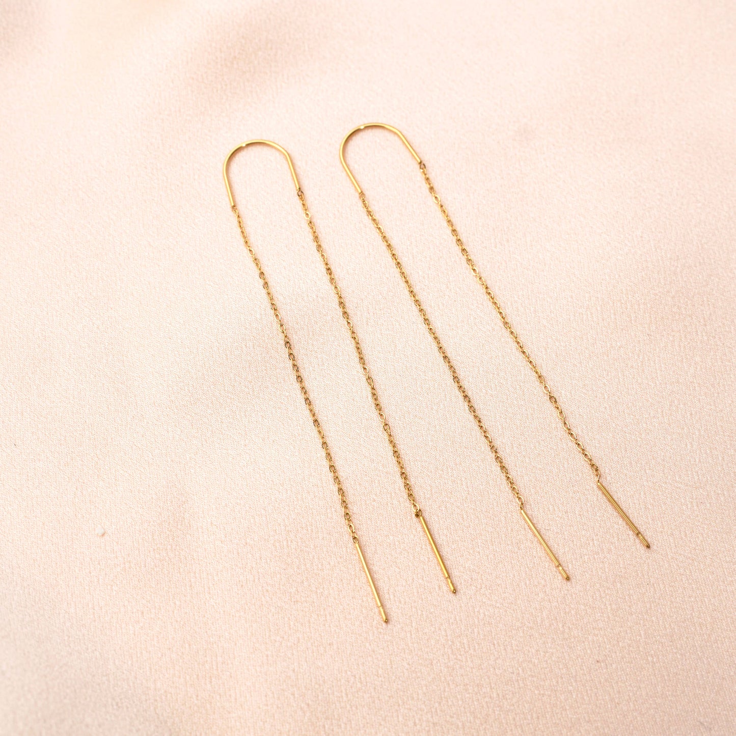 Golden Chain Dangling Earrings