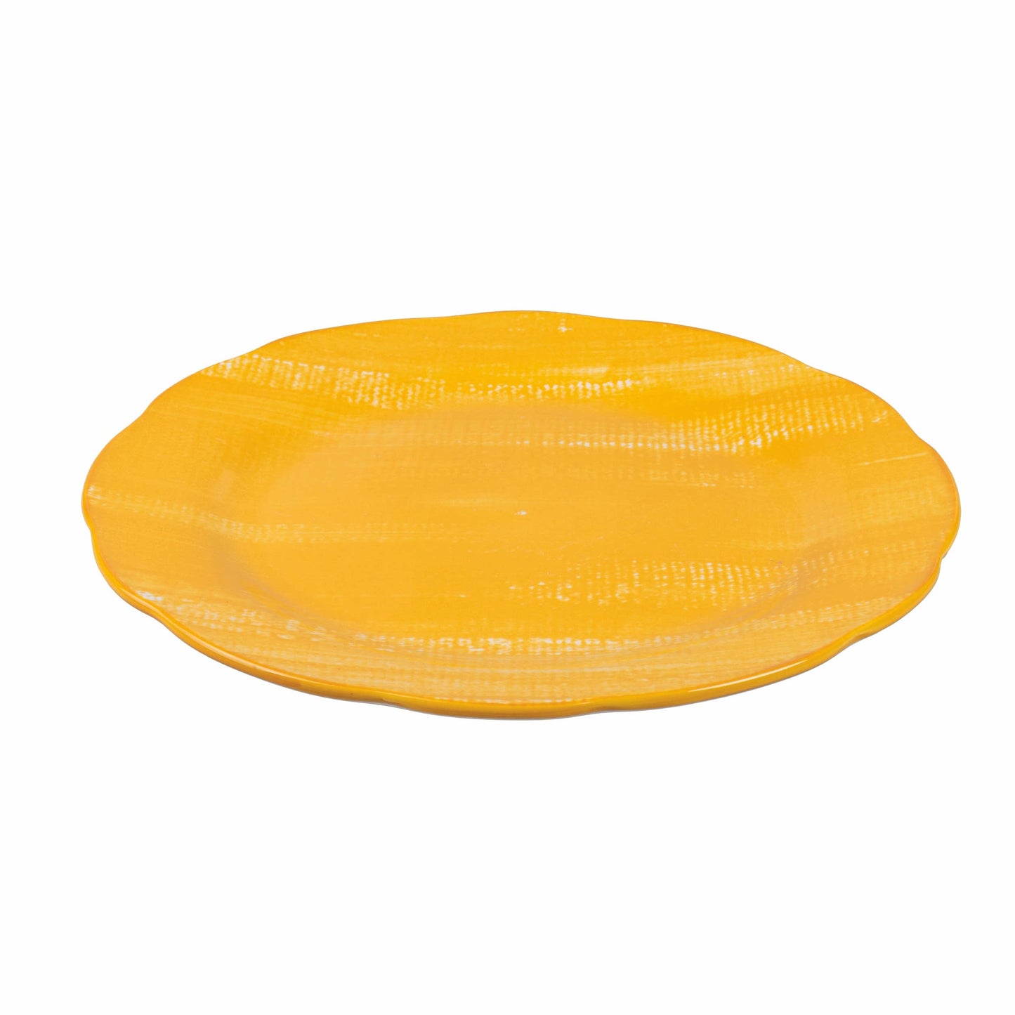 Yellow Ceramic Dinner Plate
