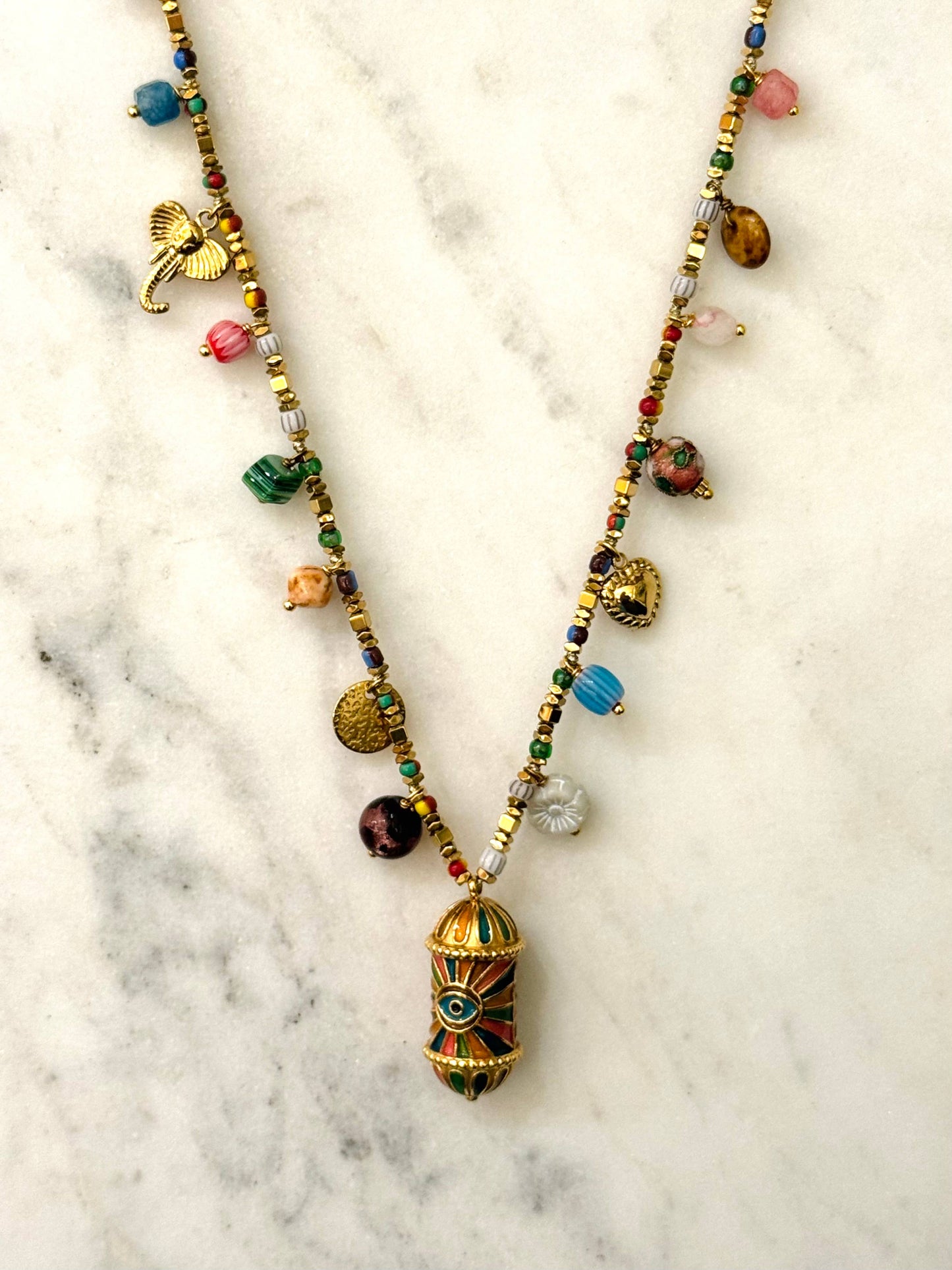 Evra Bohem Necklace with Mineral Stones