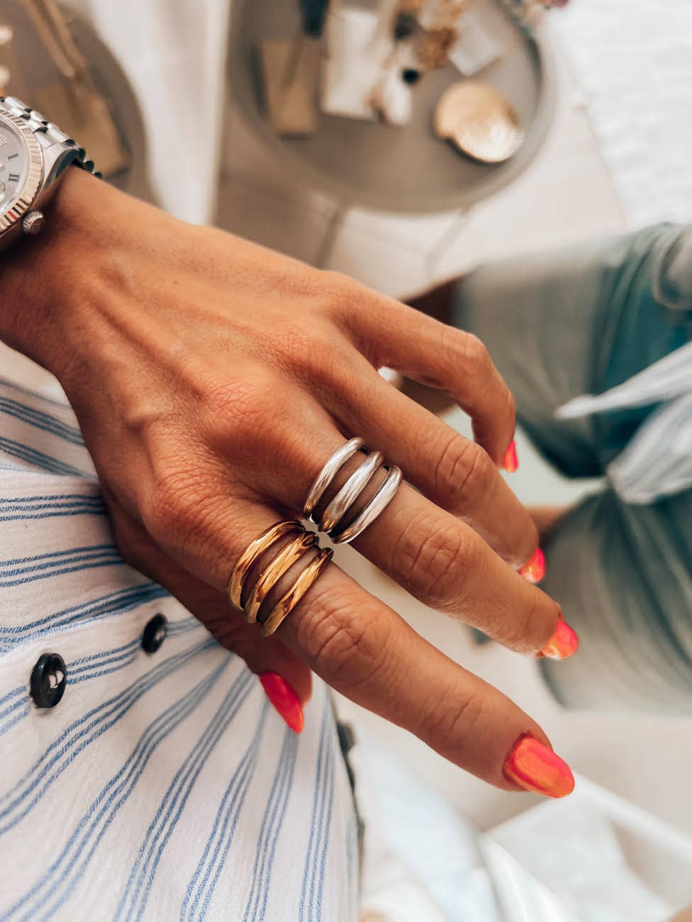 Triple Layer Ring