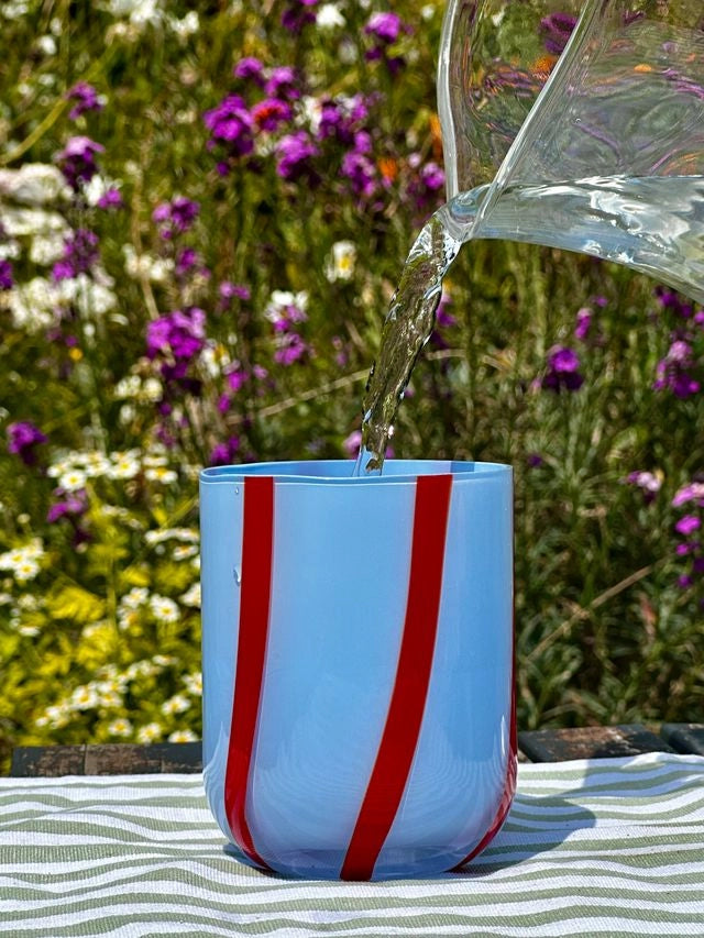 Striped Glass (Blue)