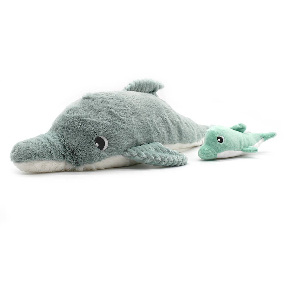 Dolphin Mom & Baby Plushy Toy
