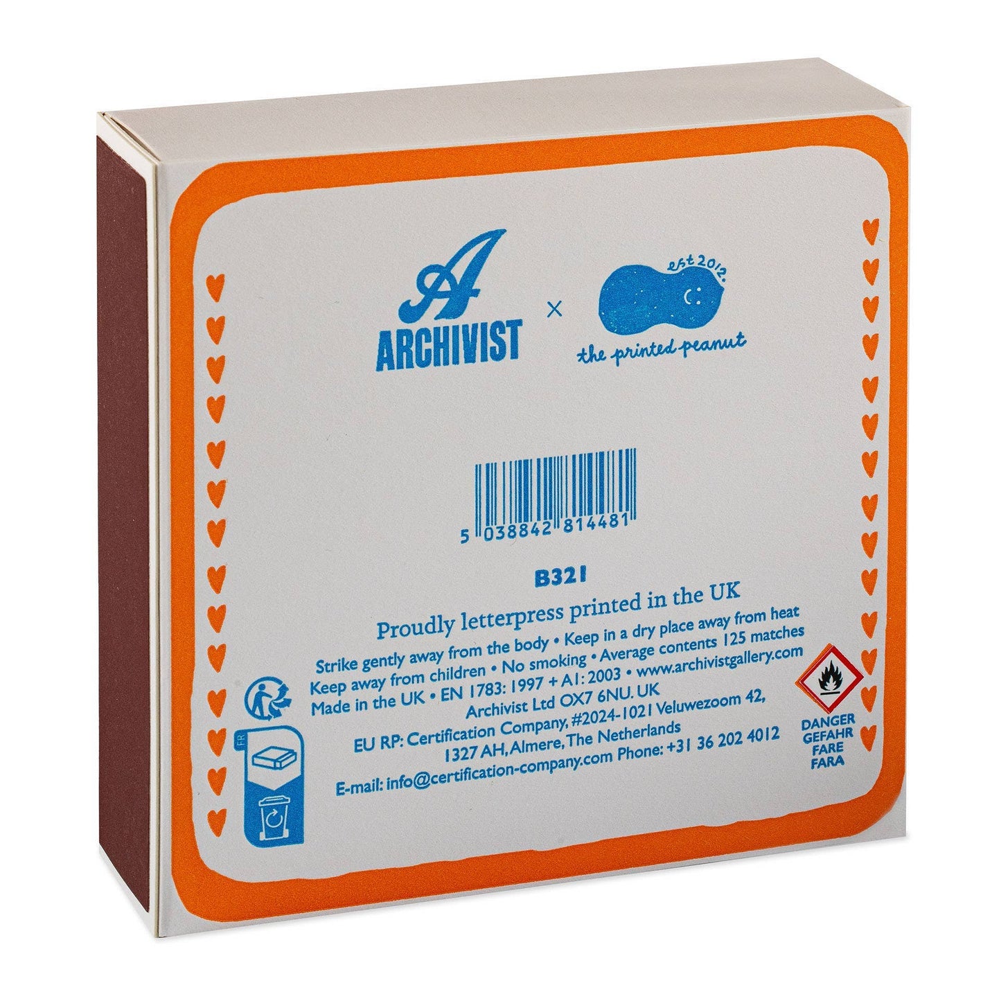 Cat Lover Sardines Safety Matches