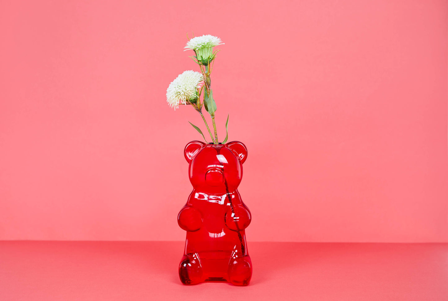 Red Gummy Bear Vase - Glass