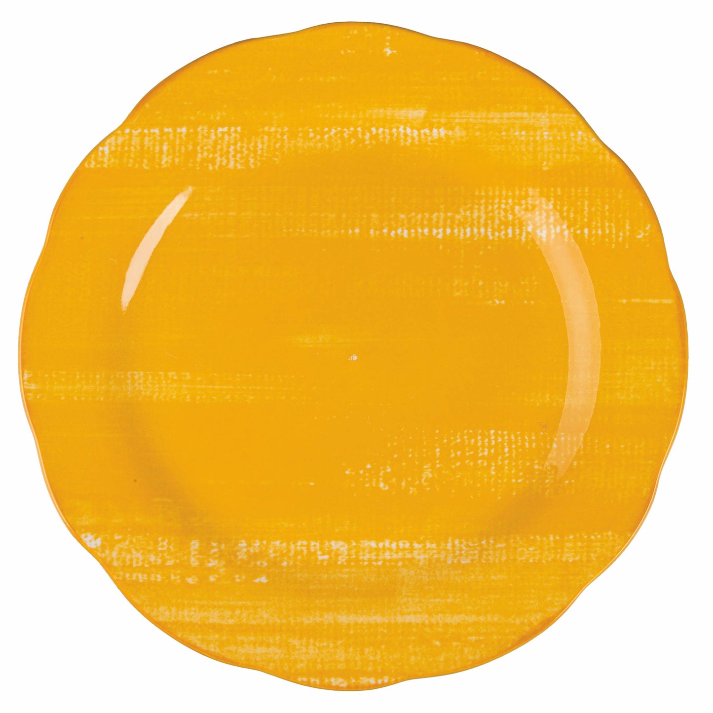 Yellow Ceramic Dinner Plate
