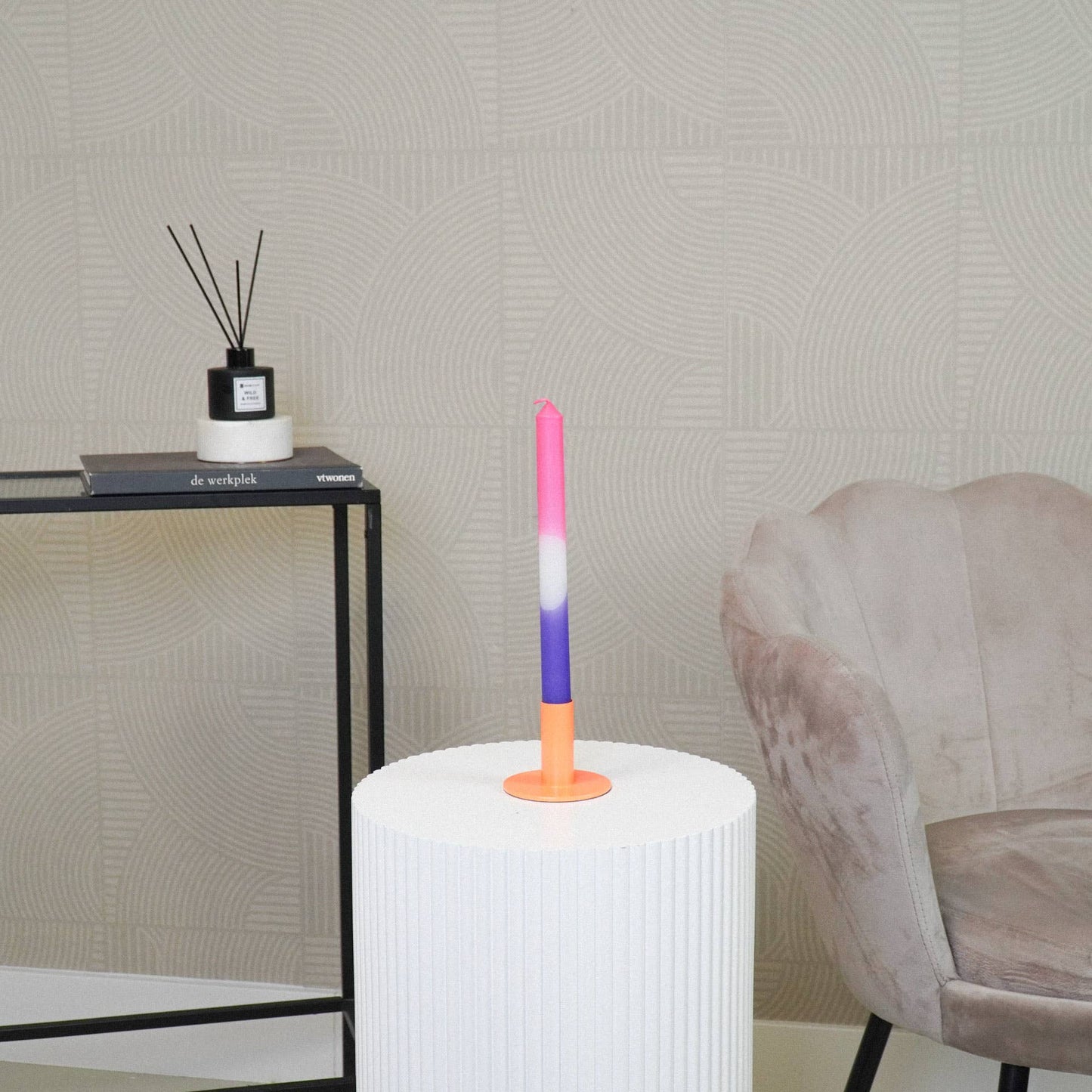 Orange Candle Holder