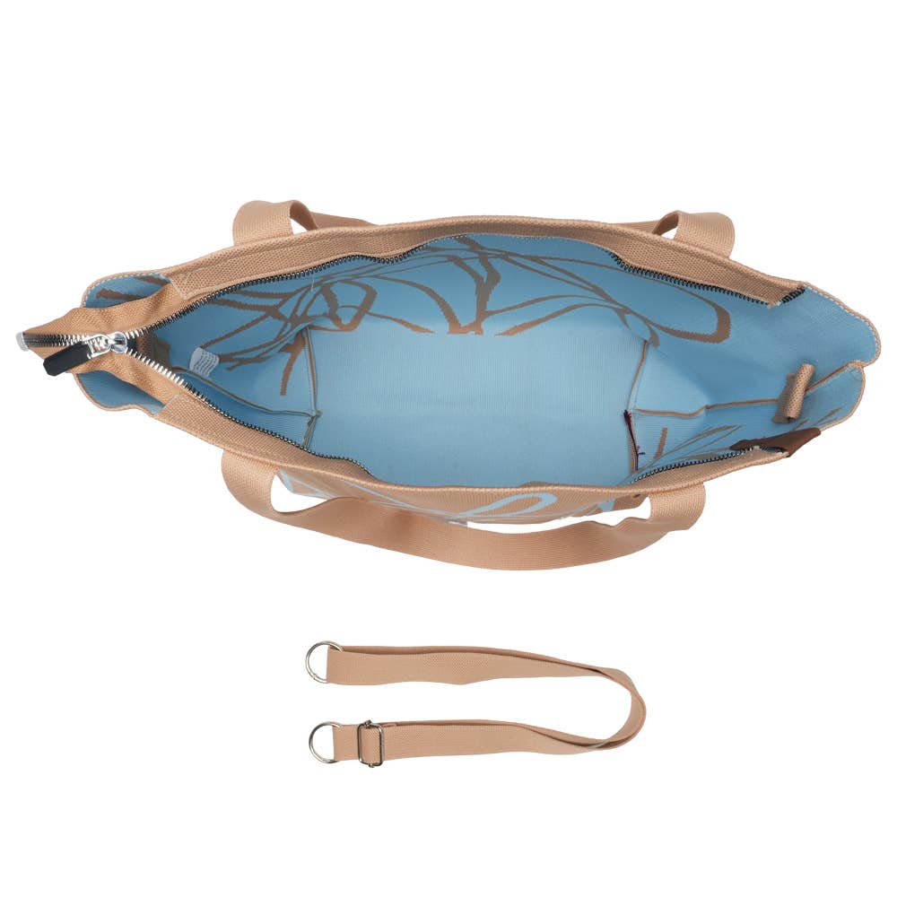Blue Lines Crossbody Bag