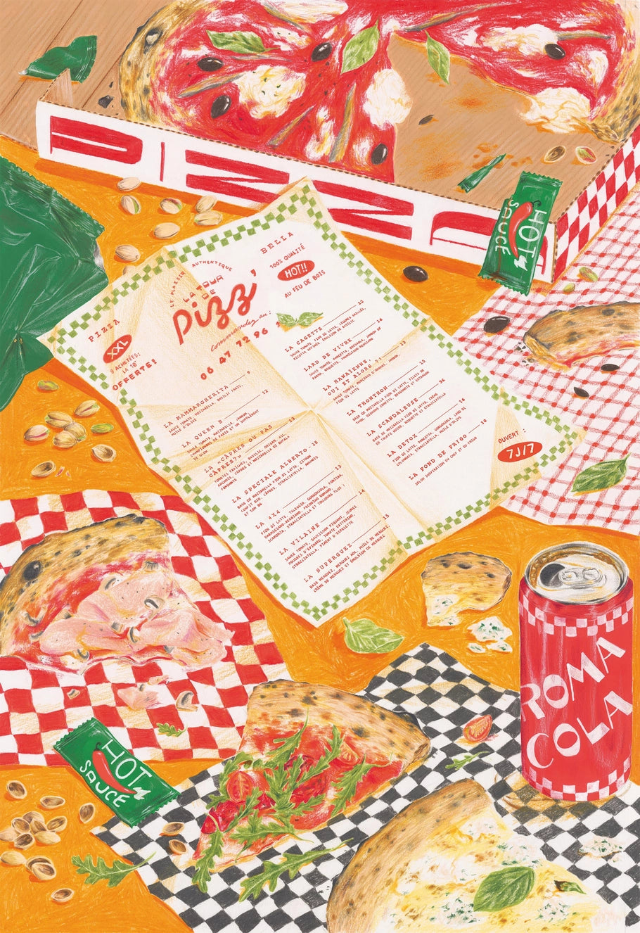 Take Away Pizza Puzzle 1000 pcs