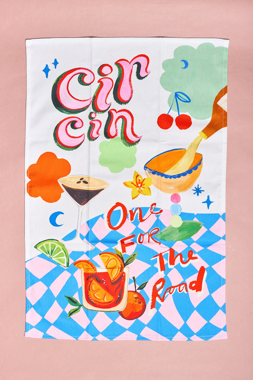 Cin Cin Tea Towel