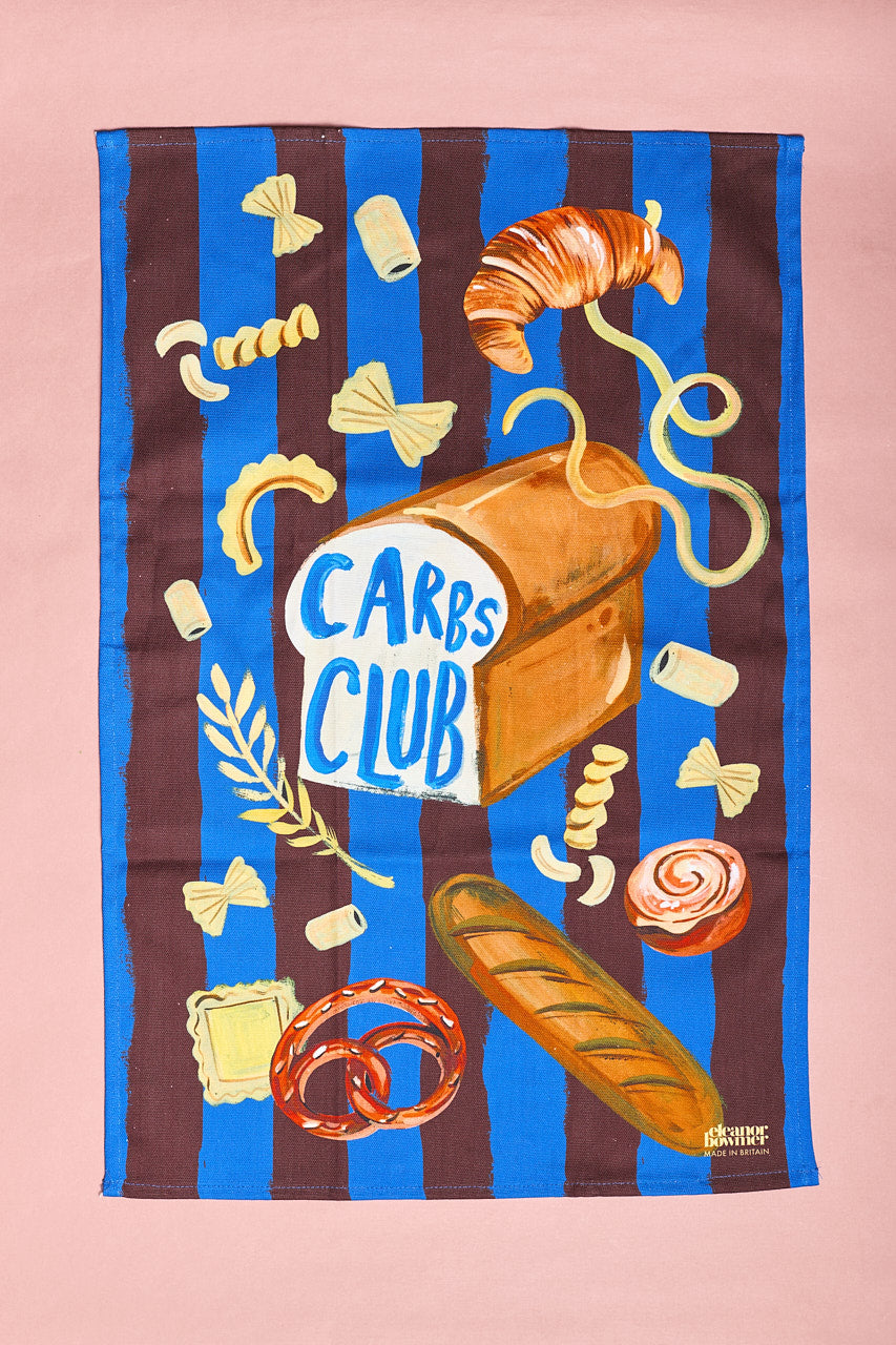 Carbs Club Tea Towel