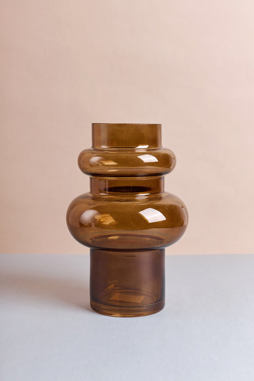 Miss Caramel Glass Vase