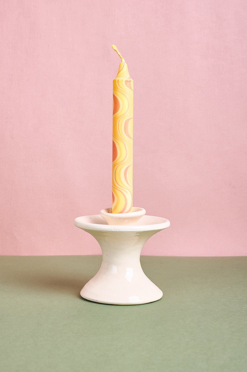Yellow Marble candle