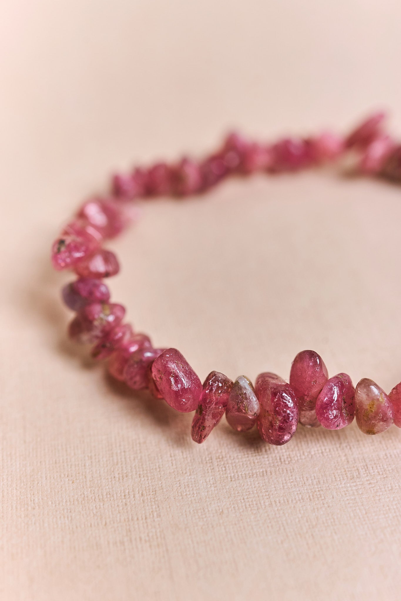 Rose Quartz Chip Bracelet