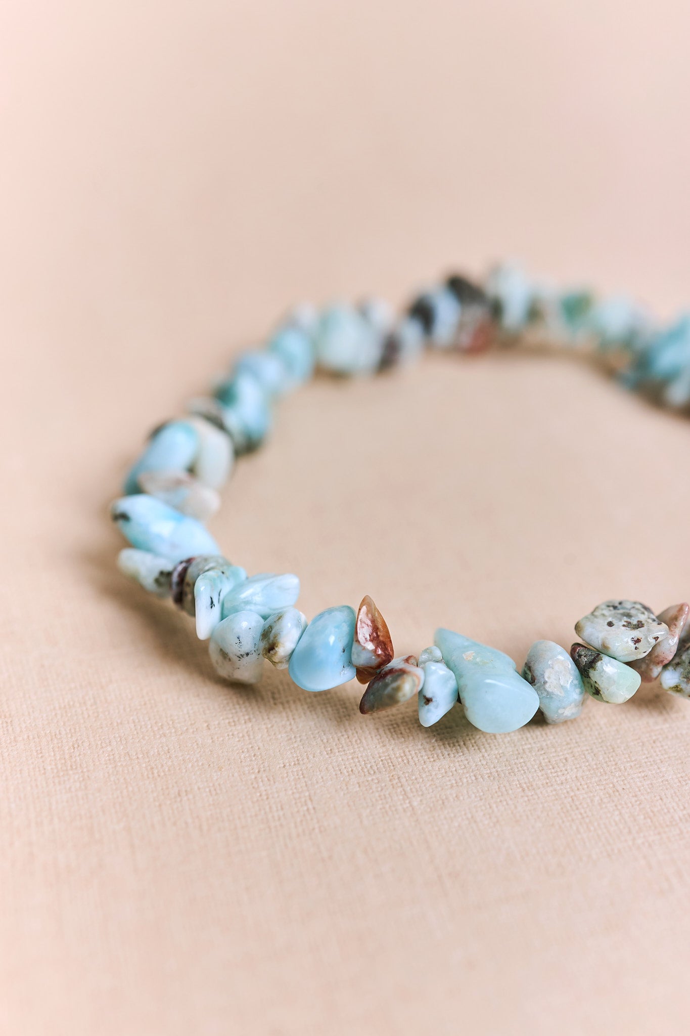 Larimar Chip Bracelet