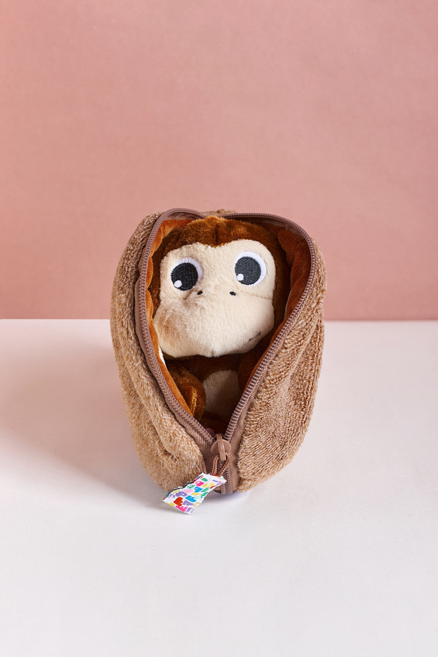 Monkey in Coconut Baby Toy