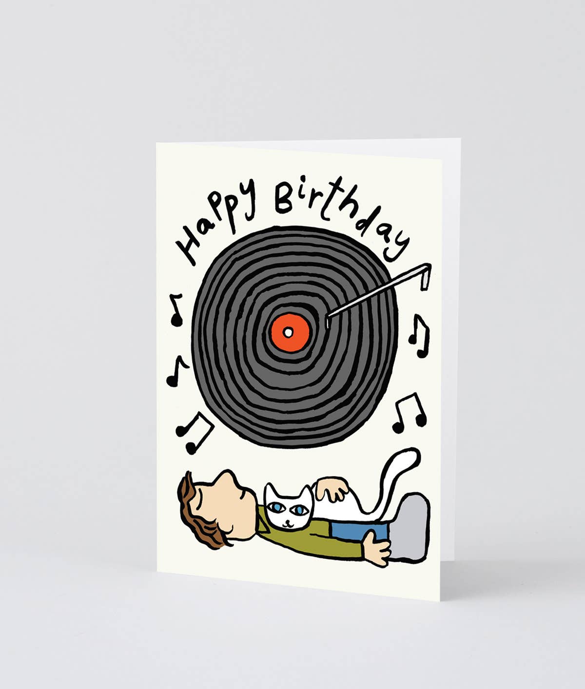 Happy Birthday Vinyl' Embossed Greetings Card