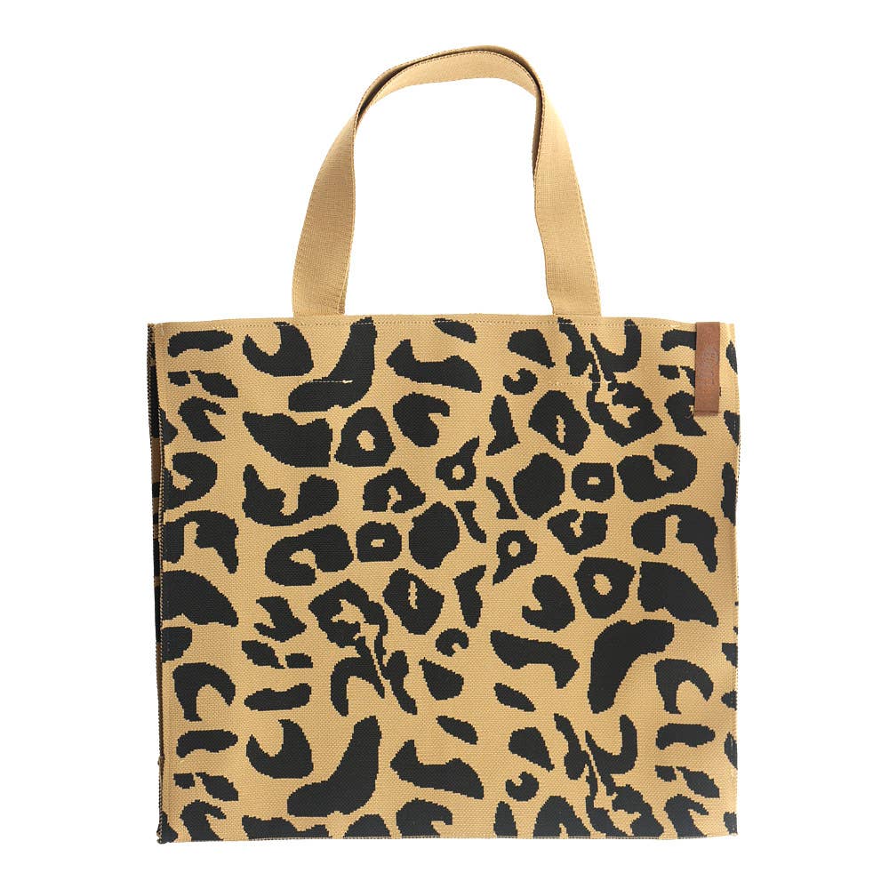 Shopper Cheetah Print - Black