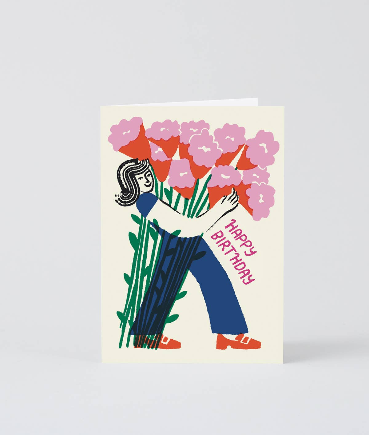 Happy Birthday Flower Bouquet' Greeting Card