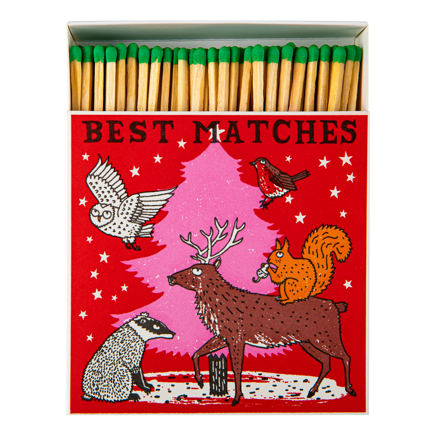 Woodland Christmas Tree Safety Matches