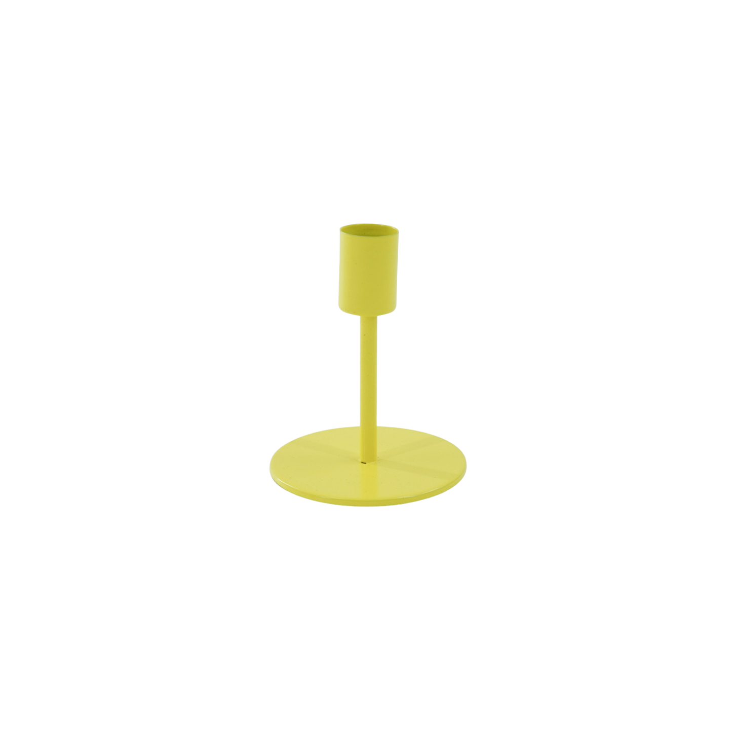 Tall Neon Yellow Candleholder