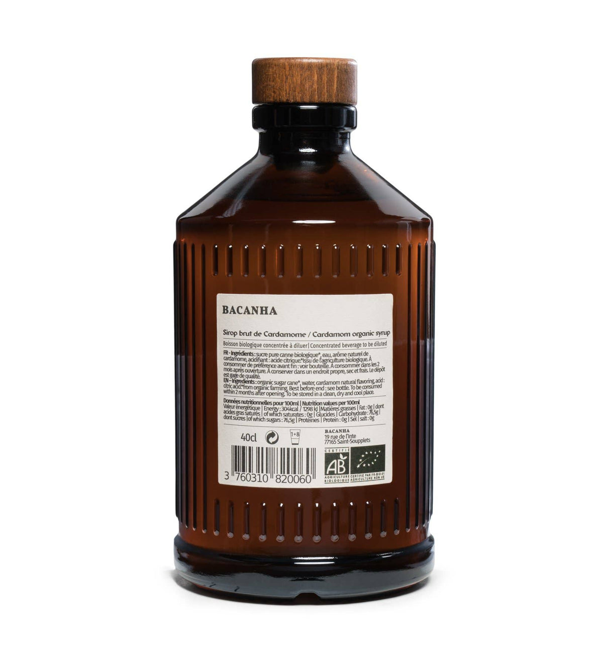Raw Cardamom Syrup - Organic - 400ml - 13,5 fl. oz.