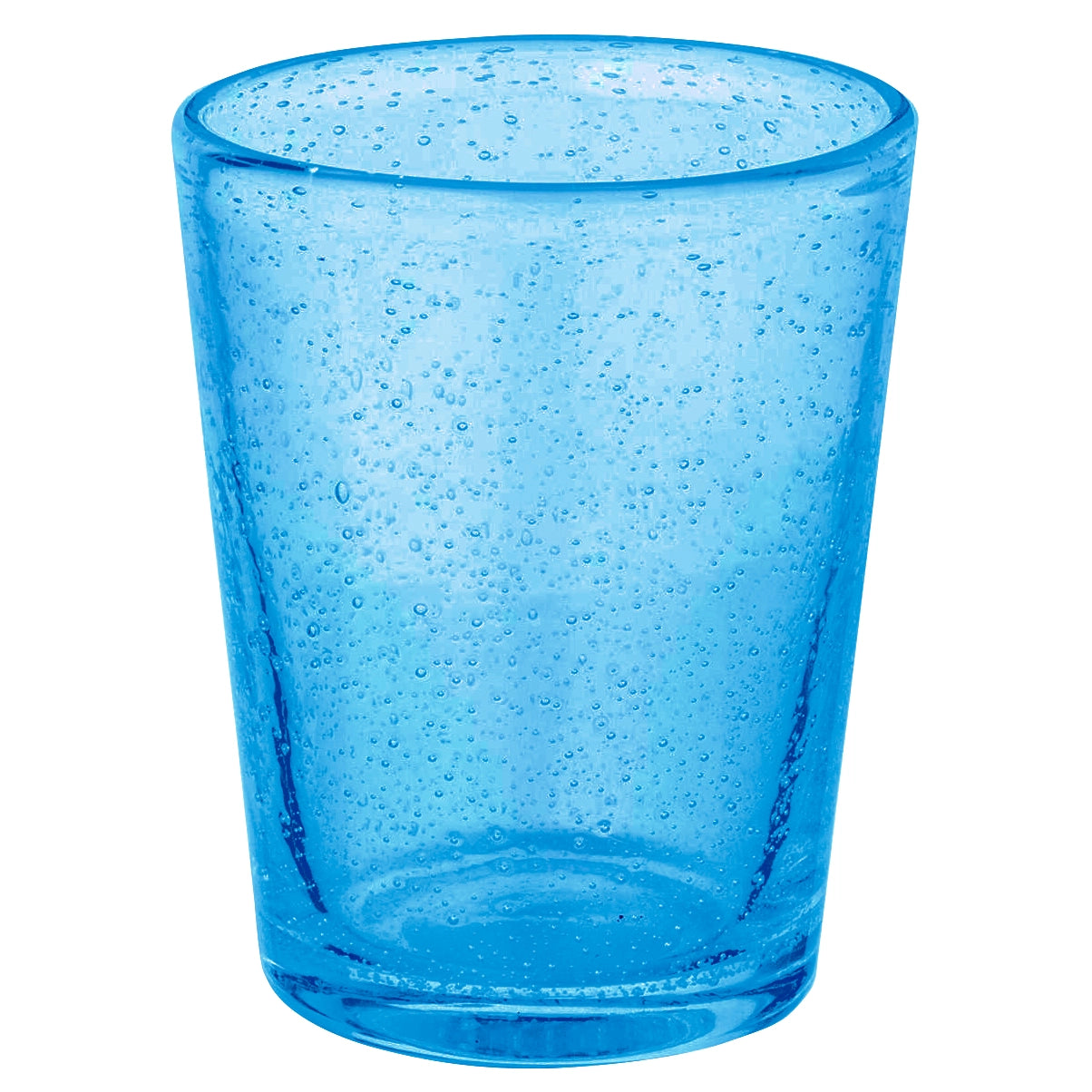 Melaminbecher mit blauen Blumen