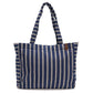 Striped Bag - Navy & White