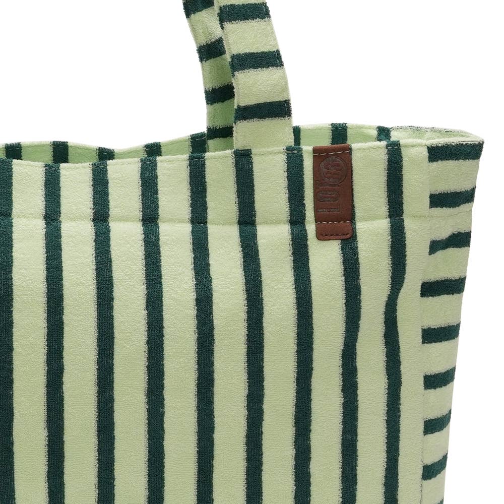 Striped Bag - Olive & Sage