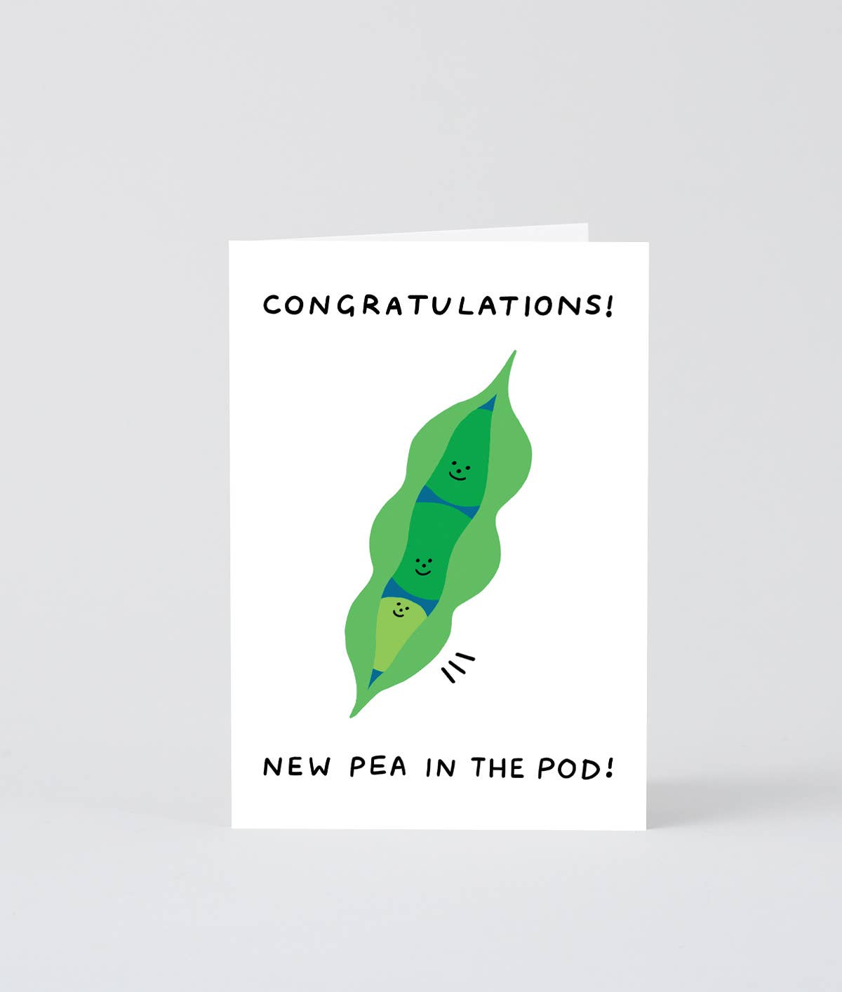 New Pea In The Pod Greetings Card