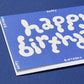 Happy Birthday Embossed Greetings Card
