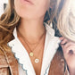 Stainless Steel D-chain necklace - gold