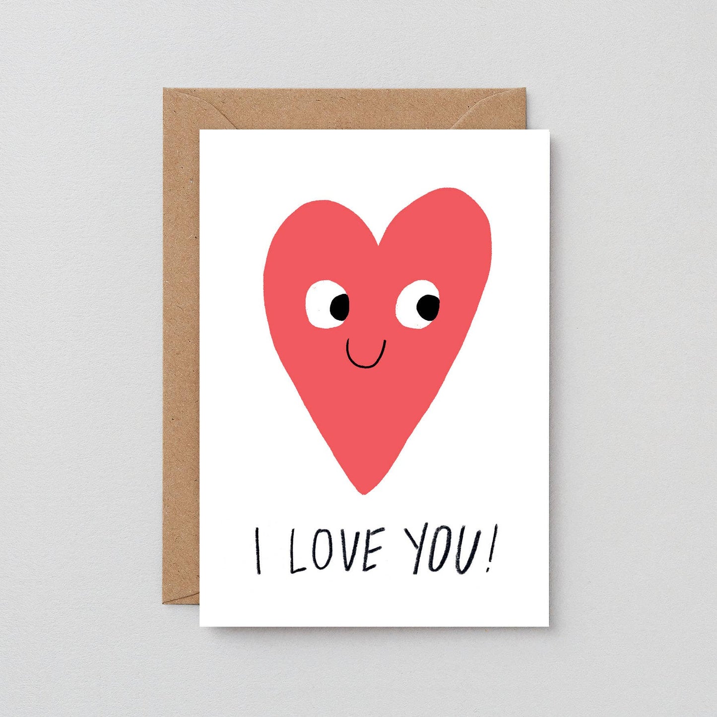 I Love You Heart Greetings Card