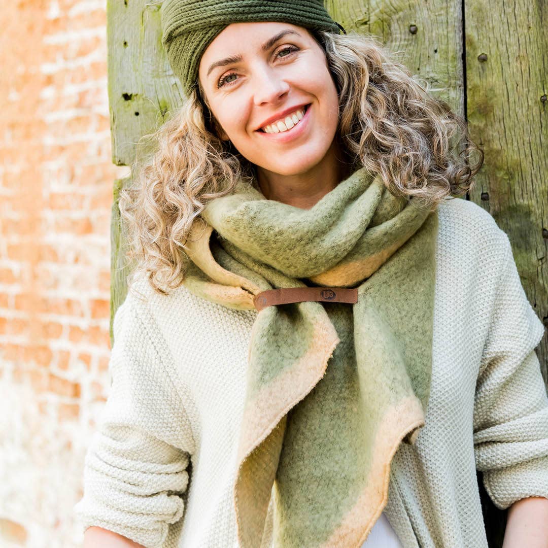 The Green Peach Scarf