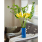 Alma Blue Glass Vase 25cm
