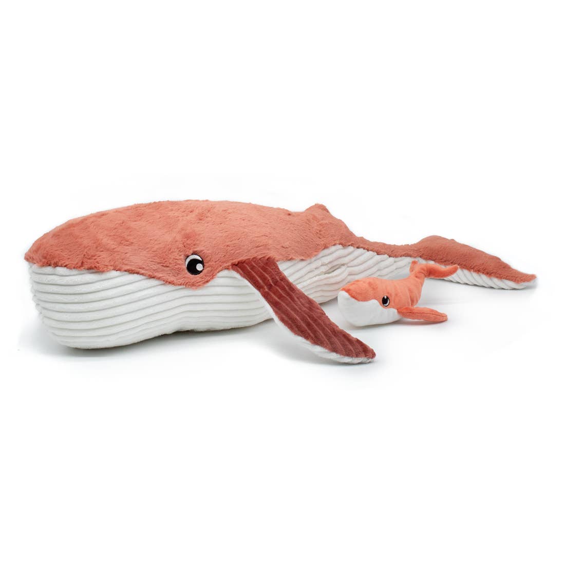 Whale Mama & Baby - Coral