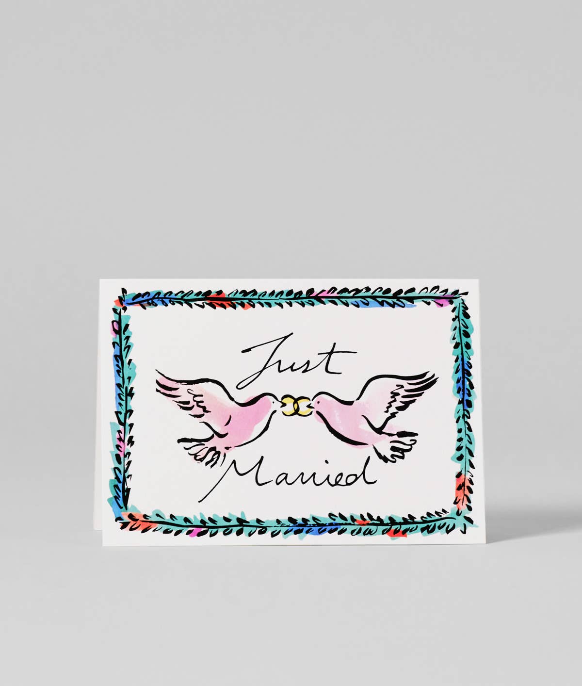 Just Married Greeting Card