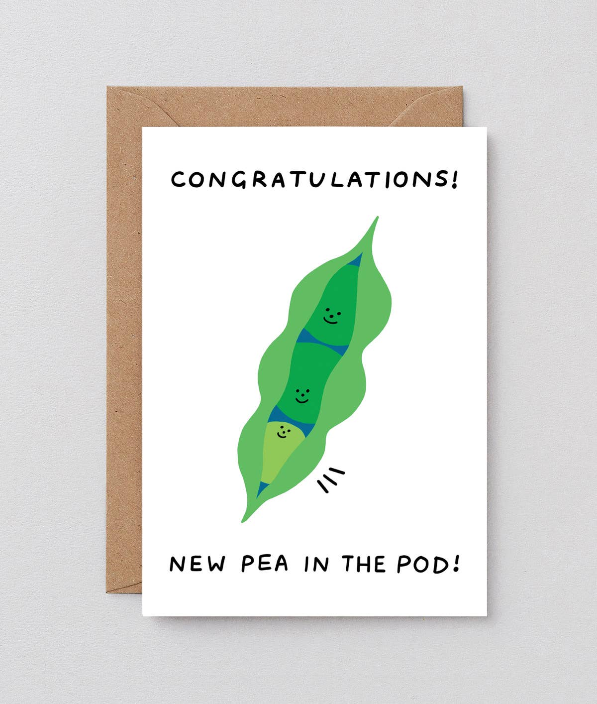 New Pea In The Pod Greetings Card