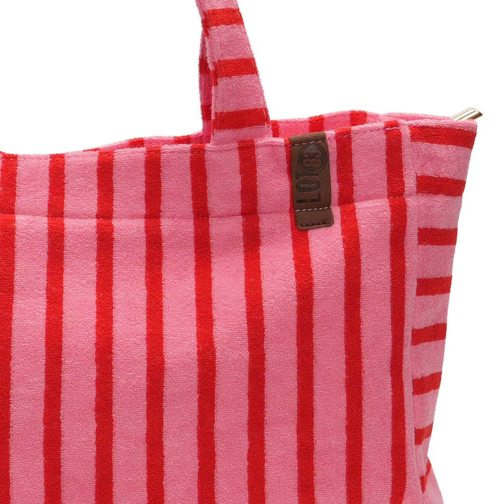 Striped Bag - Pink & Red