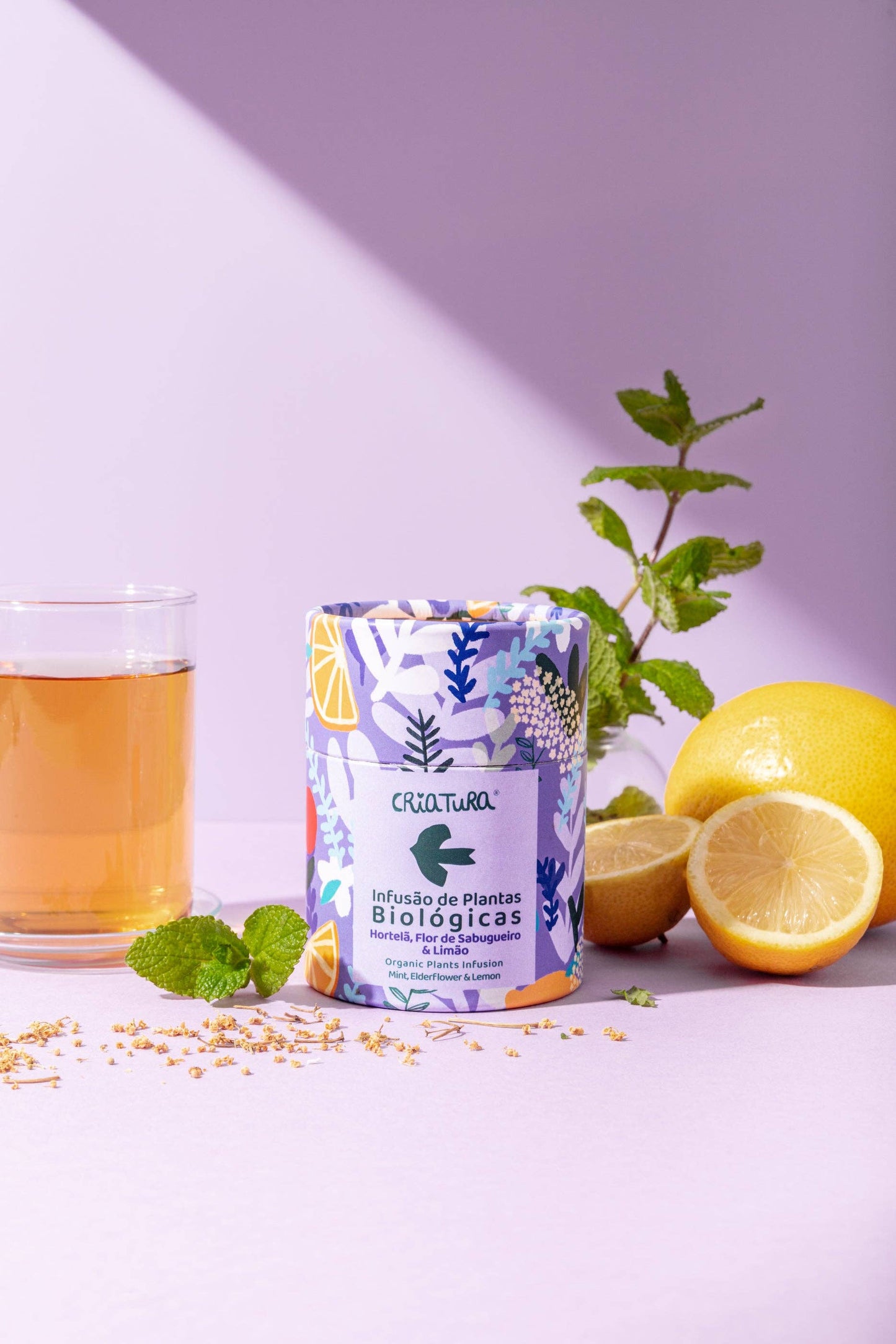 Organic Herbal Tea - Mint, Elderflower and Lemon