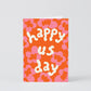 Happy Us Day' Embossed Greetings Card