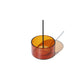 Glass Incense Holder - Amber