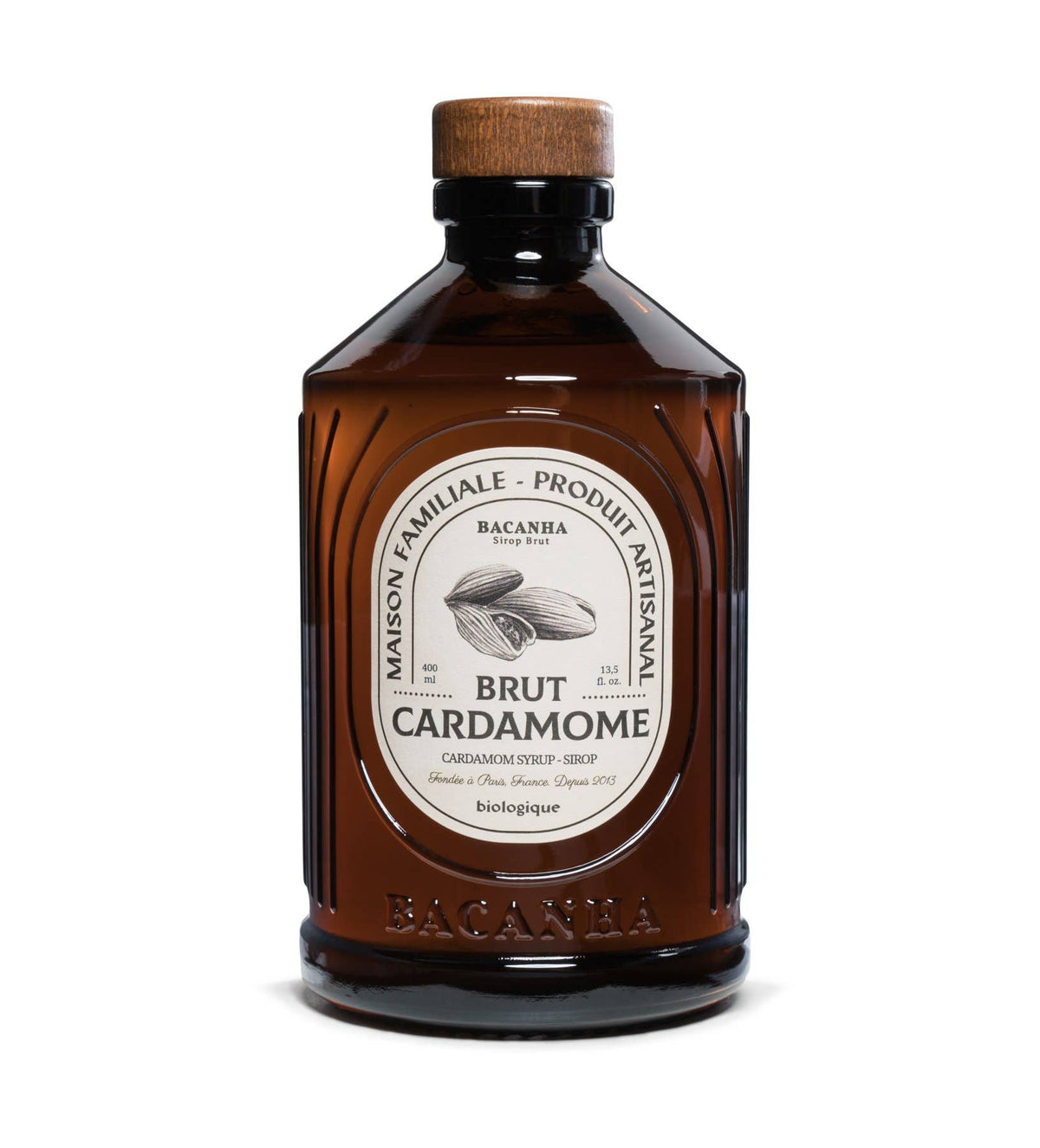 Raw Cardamom Syrup - Organic - 400ml - 13,5 fl. oz.