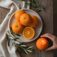 Orange Shaped Fruit Candle
