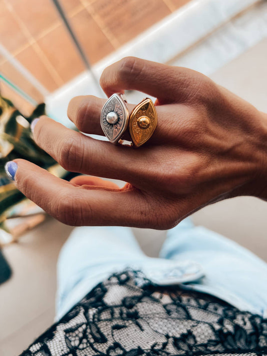 Silver Eye Protection Ring