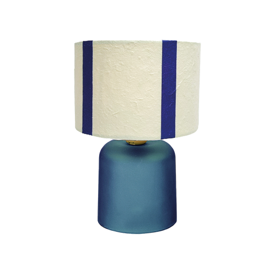 Blue Striped Lamp