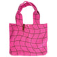 Pink Checkered Shopper