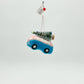 Hippie Van Christmas Tree Felt Ornament
